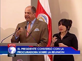 Luis Guillermo Solís afirma no haber estado al tanto de ofrecimiento de embajada a Procuradora