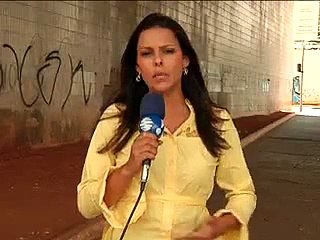 Jornal local: agressão moradora de rua