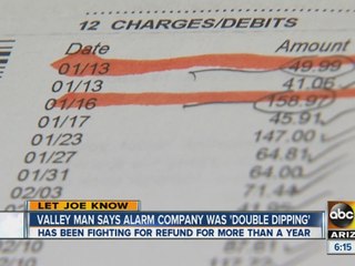 Valley man says alarm company was ‘double dipping’