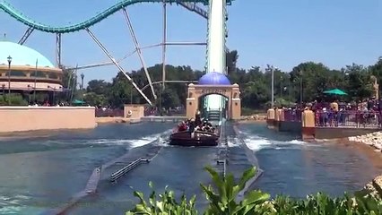 Journey To Atlantis On-ride Front Seat (HD POV) San Antonio Texas