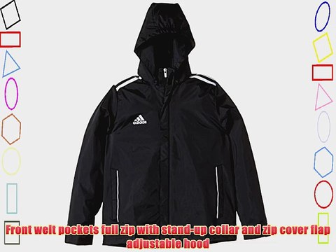adidas Core 11 Junior Rain Jacket black/white Size:128