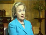 Secretary Clinton Is Interviewed By CBS News' Katie Couric