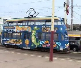 Blackpool Trams at Pleasure Beach Loop