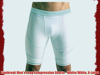 Linebreak Men's Long Compression Shorts - White/White X-Large