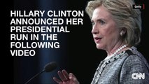 Hillary Clinton announces 2016 presidential run