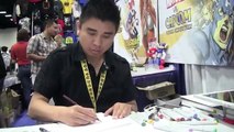 Drawing Felicia (Darkstalkers): with Long Vo at SDCC