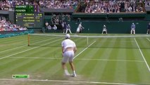Roger Federer vs Sam Querrey Wimbledon 2015 AMAZING POINT