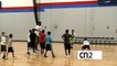 NBA player dunk over little Kid At Basketball Camp - Nerlens Noel - 76ers