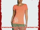 The North Face Women's Short Sleeve Birds and Clouds T-Shirt - Miami Orange Large
