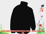 Mens/Ladies quilted Padded Fleece Jacket - Colour: Black Size: 3XL