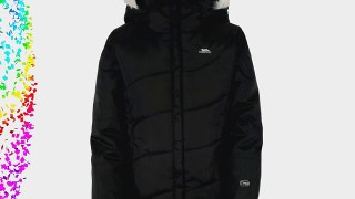 Trespass Girl's Gellie Outdoor Jacket - Black Size 7/8