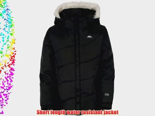 Trespass Girl's Gellie Outdoor Jacket - Black Size 7/8