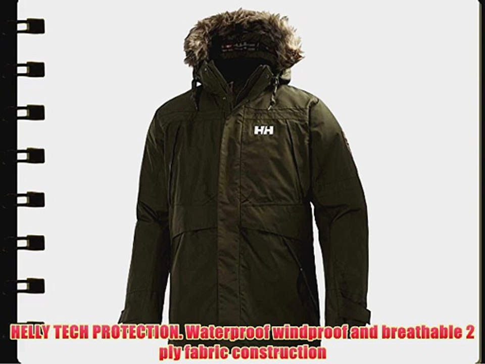 Helly Hansen Mens Coastal Waterproof Breathable Parka 55968 Green