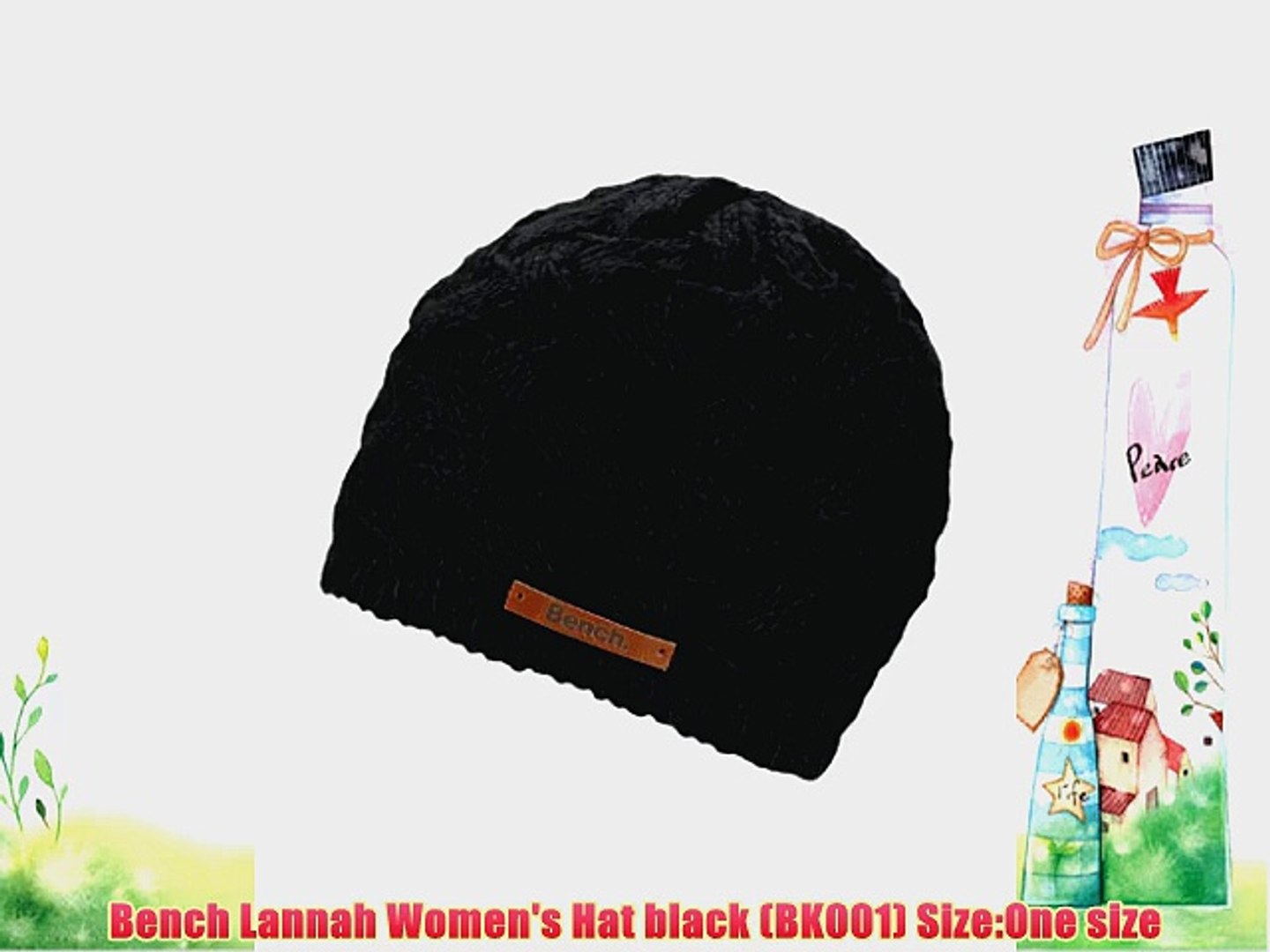 Bench Lannah Women S Hat Black Bk001 Size One Size Video