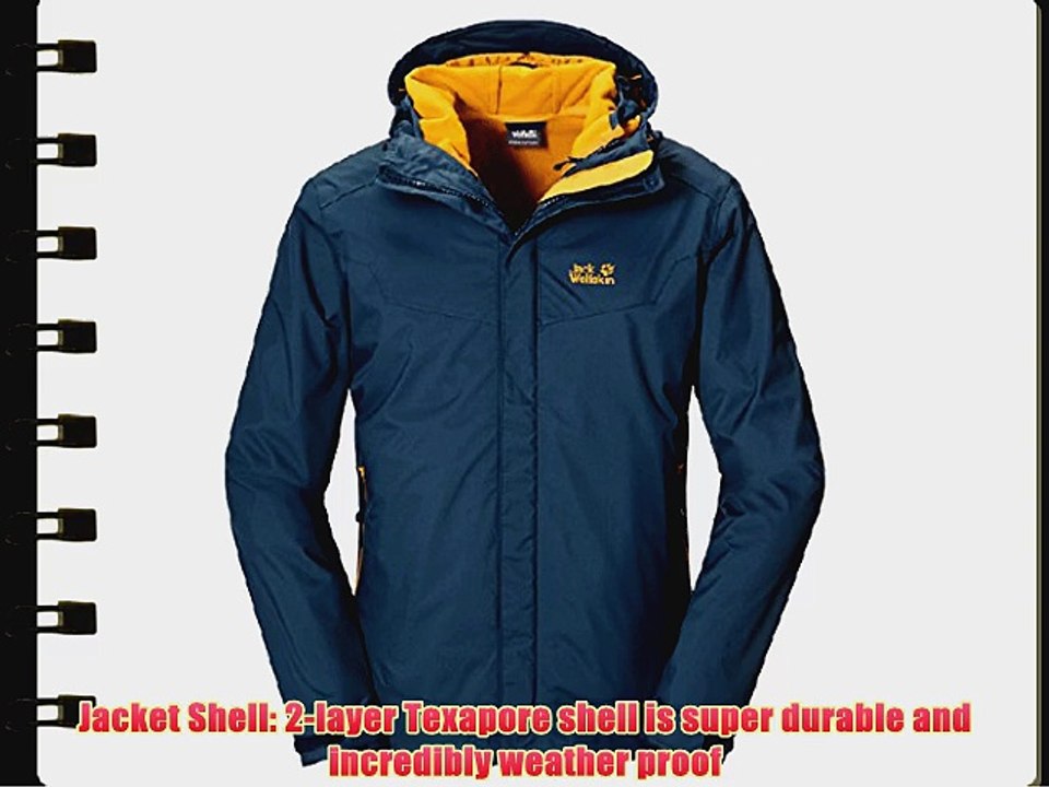 Jack Wolfskin Men's Winterhawk 3-in-1 Jacket - Black X-Large