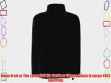 Mens Fruit of The Loom Full Zip Outdoor Fleece-Black-X-Large-FREE SHIPPING