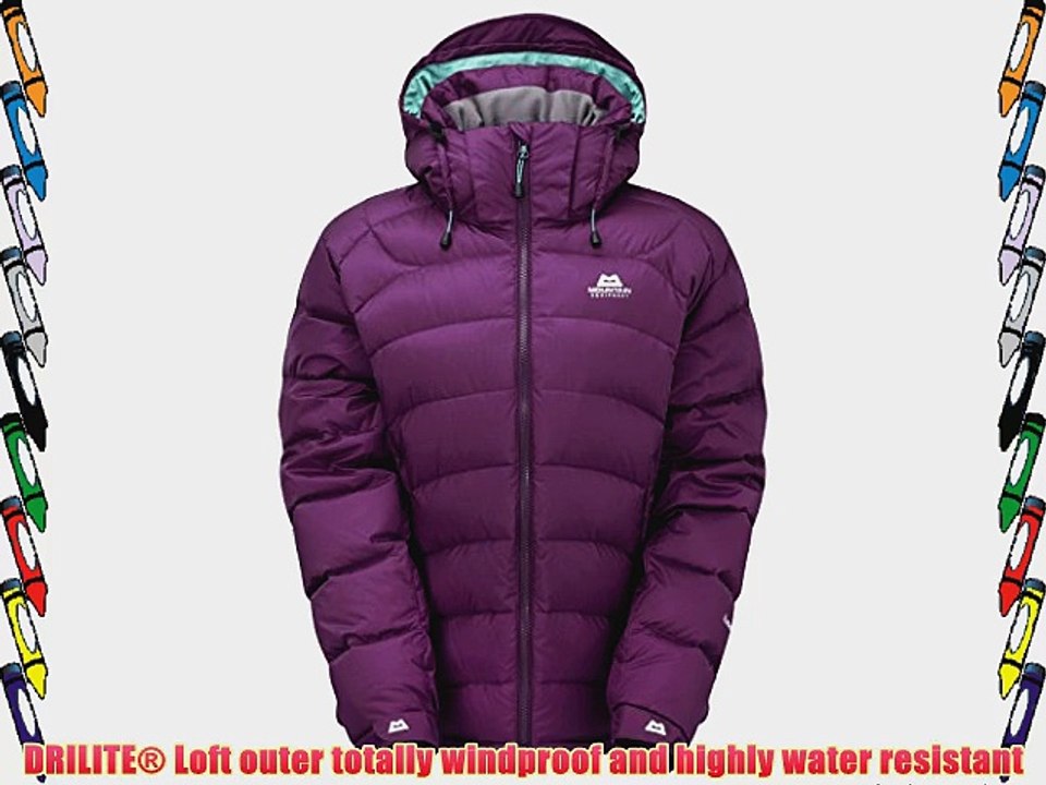 Mountain Equipment Lightline Womens Down Jacket Large Byzantium