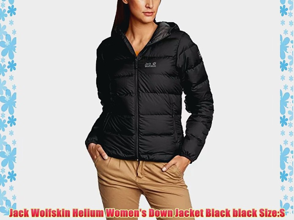 Jack Wolfskin Helium Women's Down Jacket Black black Size:S - video  Dailymotion