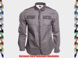 Common People Quilted Men Grey Shirts New Mens Cotton Dress Shirt - High Quality