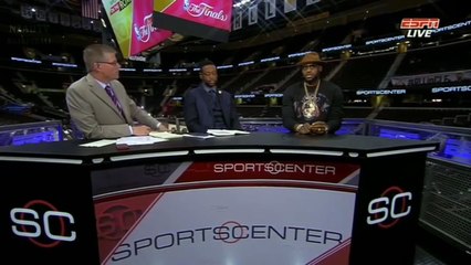 LeBron James Interview | Warriors vs Cavaliers | Dwyane Wade | Game 3 | 2015 NBA Finals