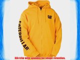 Caterpillar Full Zip Mens Hooded Sweatshirt Yellow