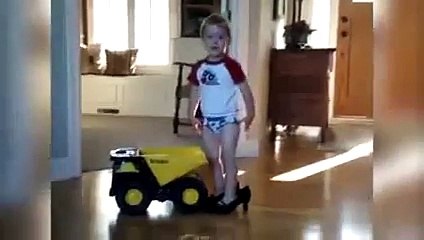 Little Kid In Big Shoes - Funny Videos