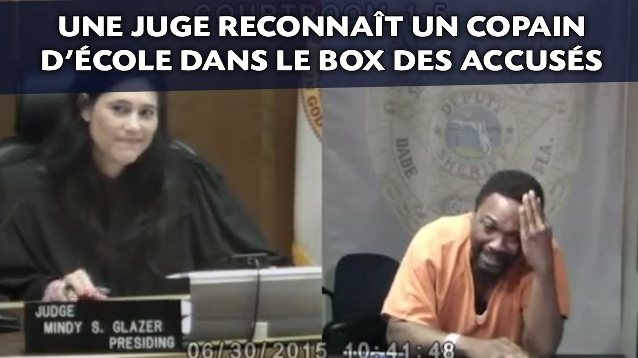 Une juge reconnaît un copain d'école dans le box des accusés