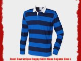 Front Row Striped Rugby Shirt Mens Regatta Blue L