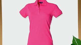 Henbury ladies stretch polo fuchsia M/12