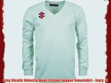 Gray Nicolls Velocity Mens Cricket Jumper Sweatshirt - Ivory - L