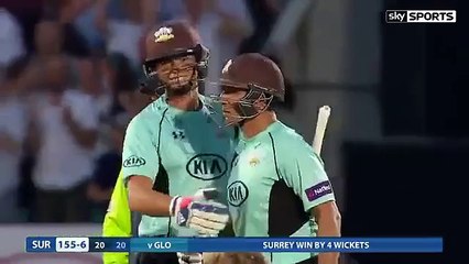 Last Ball six by azhar mehmood surey win