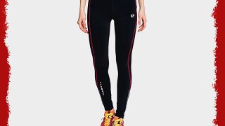 Ultrasport Women's Padded Thermal Long Running Trousers with Quick-Dry Function - M Black