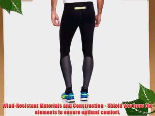Under Armour Stealth Storm Men's Running Tights black Black/Hyper Green/Reflective Size:FR