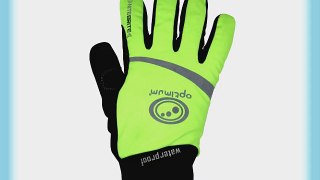 Optimum Men's Nitebrite WaterProof Winter Cycling Gloves - Green Medium