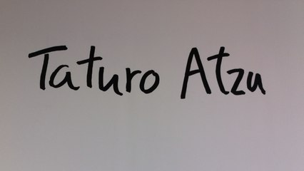 Présentation de l'expo Taturo Atzu à la HAB galerie