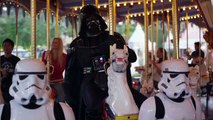 Darth Vader goes to Disneyland as he waits for Star Tours to open - Commercial