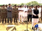 Funeral prayers of Martyrs of Train incident - Geo Reports - 03 Jul 2015