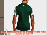 adidas Men's Rugby Teamwear 3 Stripe Jersey Green/White M
