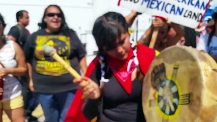 Murrieta Immigration Rally black americans debating July 4th