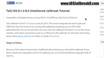 NEW Comment Jailbreak iOS 8.3 iPhone 6, 6 Plus, 5S, 5C, 5, 4S, iPad Tous Air, iPad, Mini, iPod Touch 5