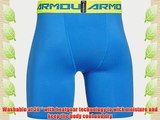 Under Armour Men's HG Compression Shorts - Jet Blue/High Vis Yellow Medium