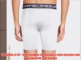 Under Armour Men's HG Compression Shorts - White/Graphite X-Large
