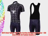 HOT!! NewSpider-ManKids Cycling Short Sleeve Jersey   BIB Shorts with 3D Padded (BLACK S)