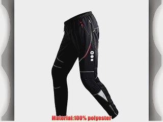 Outdoor Manager UK-Mens Fleece Thermal Winter Cycling Breathable Pants Bike/Bicycle Windproof