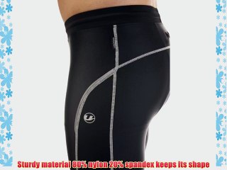 Ultrasport Men's Biking Pant - Black/Paloma Grey X-Large