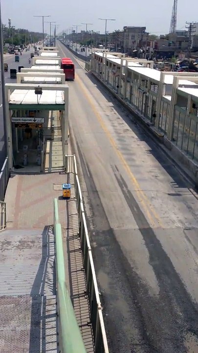 Metro bus TRACK condition after rain in Islamabad