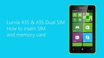 Lumia 435 & 435 Dual SIM - How to insert SIM and memory card