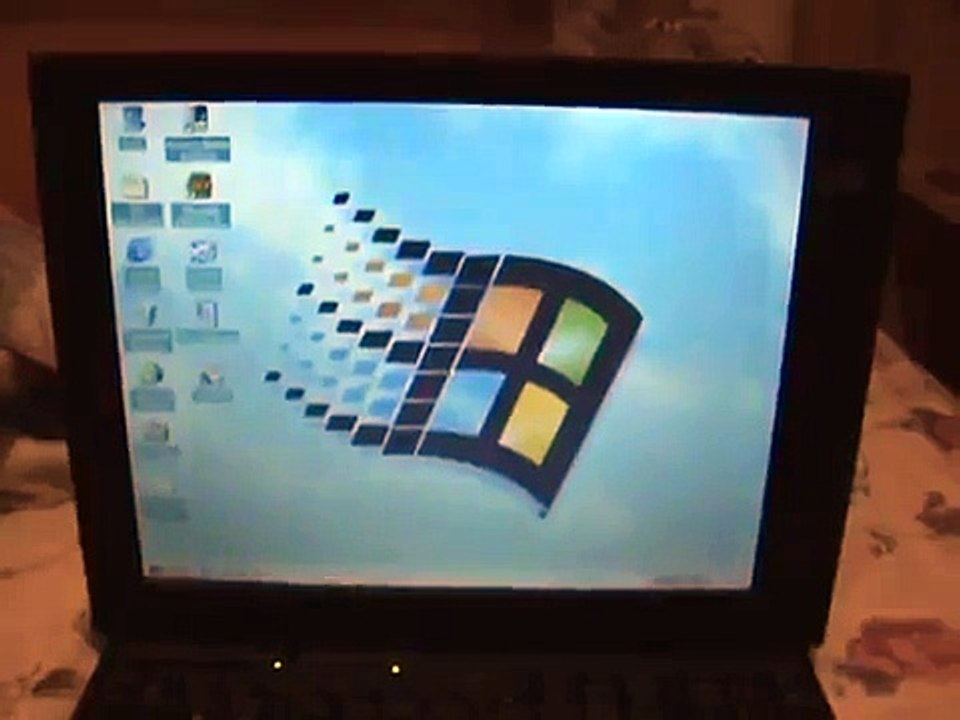 A 1995 Ibm thinkpad 385cd with windows 98