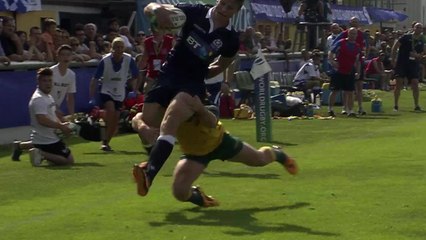 RE:LIVE! Kellaway's try-saving tackle for Australia at U20s