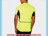 Ronhill Men's Bike Short Sleeve Zip Tee - Fluorescent Yellow Medium